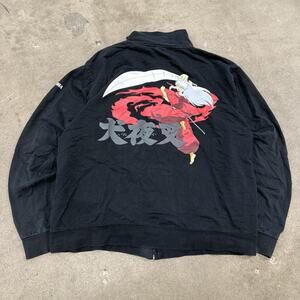 Vintage Inuyasha 2005 Zip Up Jacket Mens XL Ripple Junction Rare Anime Manga